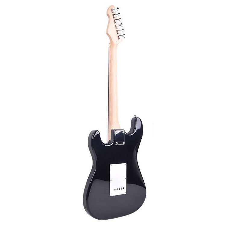 Deviser Electric Guitar - Black - Basswood - With Beginner Kit Includes Cover, Picks (5 pcs), Tuner, Strap, Electric Guitar Cable