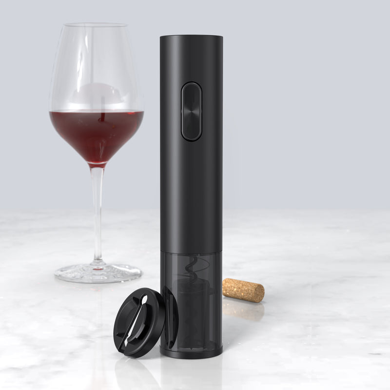 Electric Wine Opener - Battery-Operated Corkscrew - Foil Cutter