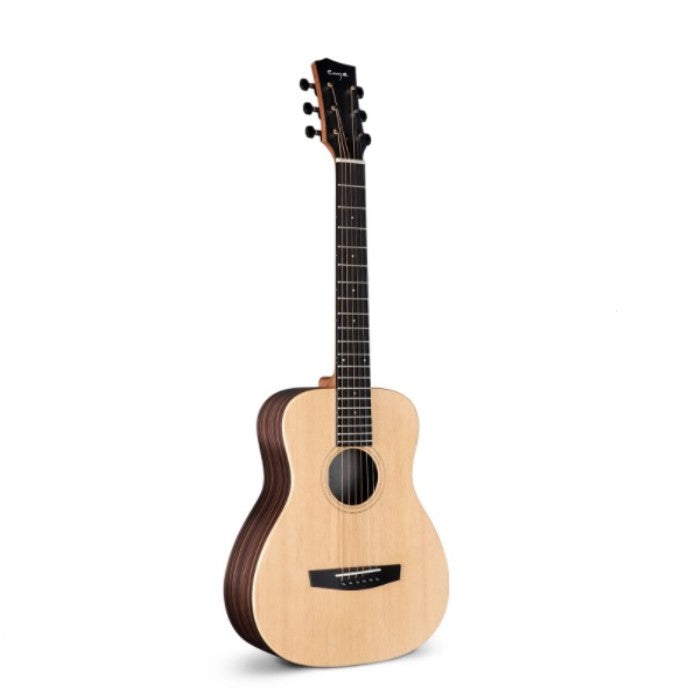 Enya X1 Pro Acoustic Guitar 36" - Solid Spruce Top - With Beginner Kit Includes Cover, Picks (2 pcs), Tuner,  Capo, Strap, String, Polish Cloth, Allen Key