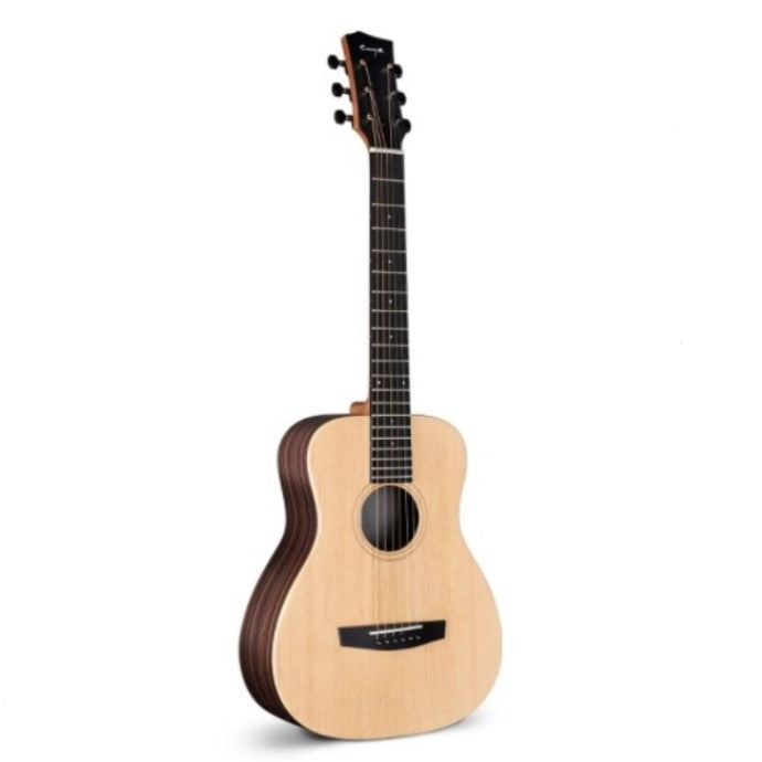 Enya X1 Pro Acoustic Guitar 41" - Solid Spruce Top - With Beginner Kit Includes Cover, Picks (2 pcs), Tuner,  Capo, Strap, String, Polish Cloth, Allen Key