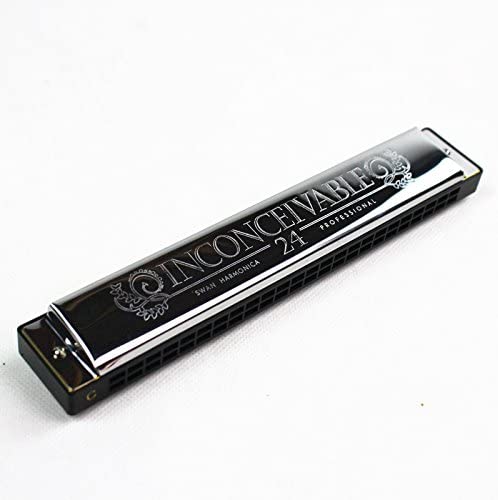 Harmonica - Swan 24 Holes Key of C - Black