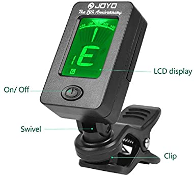 Tuner JOYO - For Guitar & Ukulele & Violin & Bass & Chromatic Tuning Modes