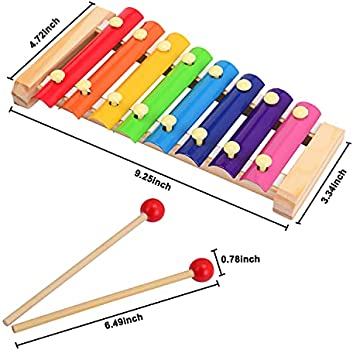 Children Hand Knocks The Xylophone