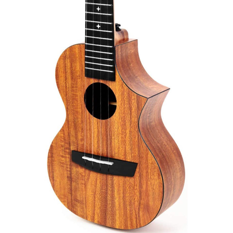 Enya X1 HPL Tenor 26" Cutaway Ukulele - KOA Travel Ukulele  - With Beginner Kit includes Cover, Picks (2 pcs), Capo, Tuner, Strap, Finger Sand Shaker, Polish Cloth,  Strings and Allen Key