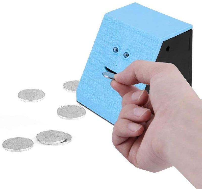 Face Bank - Coin Eating Savings Bank - Kids Money Saving Collection Piggy Bank