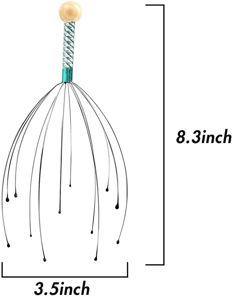 Scalp Massagers - Handheld Head Massage Tingler - Scratcher for Deep Relaxation - Hair Stimulation and Stress Relief