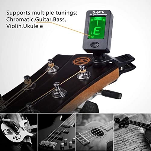 Tuner JOYO - For Guitar & Ukulele & Violin & Bass & Chromatic Tuning Modes