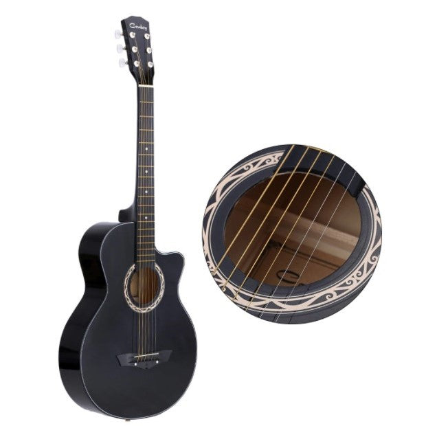 Cowboy Acoustic 38" Guitar - Black – Basswood