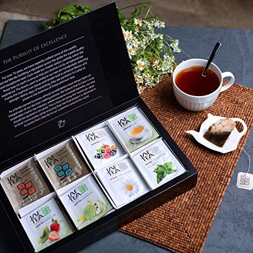 JAF TEA - Gifts - Pure Fruits Collection - Tea Assortment Box - Individually Wrapped Foil Envelope Tea Bags (1.5 g×80 Pcs)