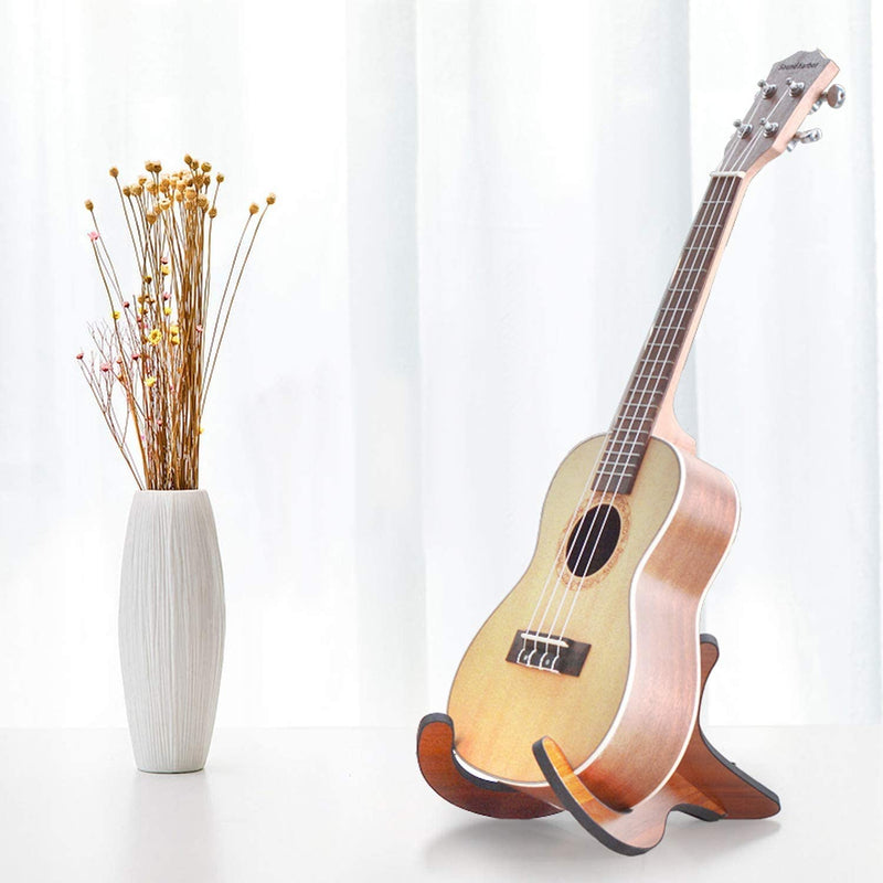 Ukulele Stand - Wood Stand Folding Portable Stand for Ukulele & Mandolin & Violin