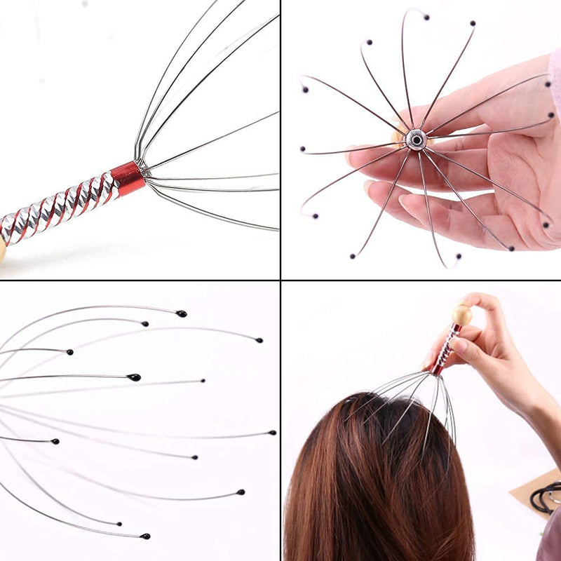 Scalp Massagers - Handheld Head Massage Tingler - Scratcher for Deep Relaxation - Hair Stimulation and Stress Relief