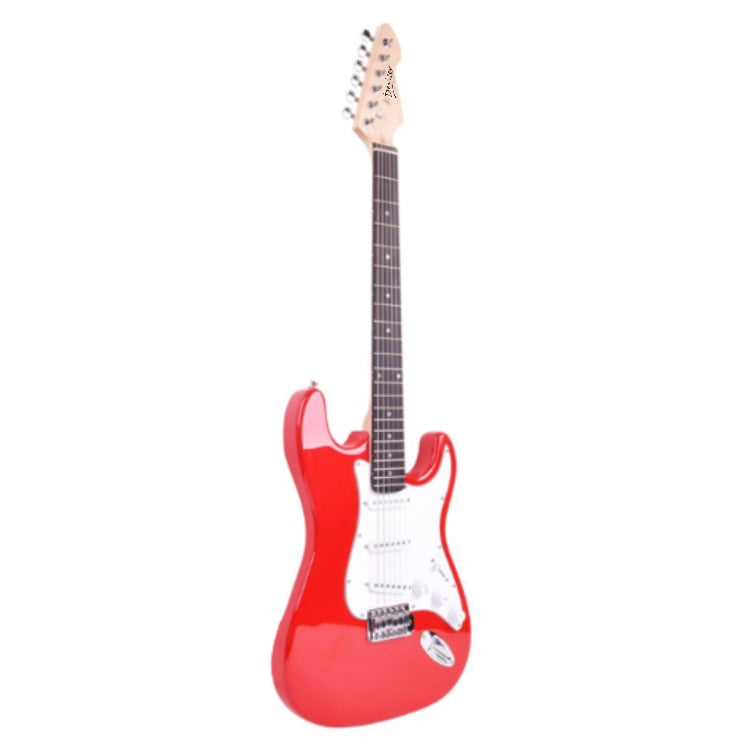 Deviser Electric Guitar & Aroma Speaker - Red - Basswood - With Beginner Kit Includes Cover, Picks (5 pcs), Tuner, Strap, Electric Guitar Cable