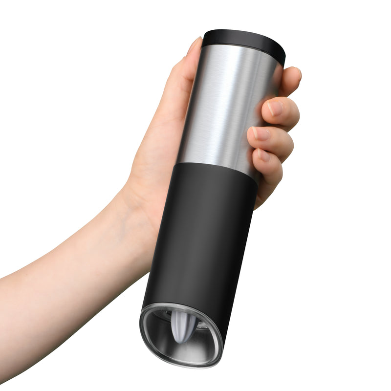 Electric Grinder - Gravity Sensing Mini Smart Salt and Pepper Grinder - Stainless Steel