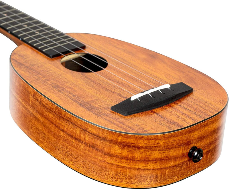 Enya X1 HPL Soprano 21" Pineapple Ukulele - KOA Travel Ukulele  - With Beginner Kit includes Cover, Picks (2 pcs), Capo, Tuner, Strap, Finger Sand Shaker, Polish Cloth,  Strings and Allen Key