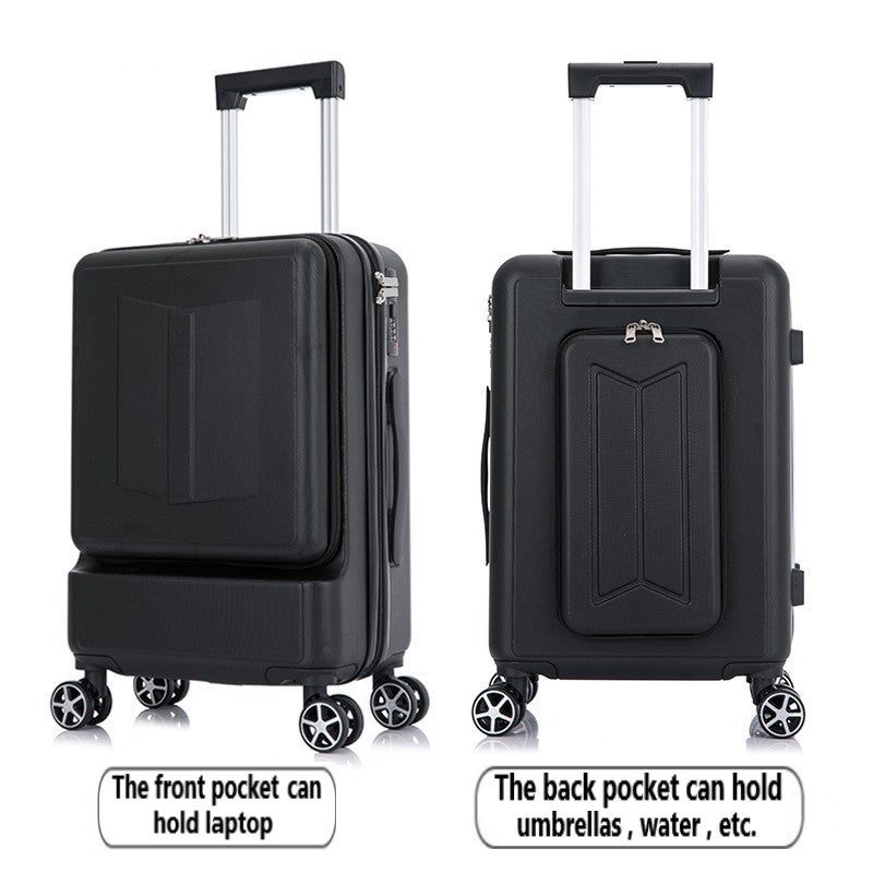 Business Travel Luggage With Front Laptop Pocket - 20 Inch Carry On - Directly Board