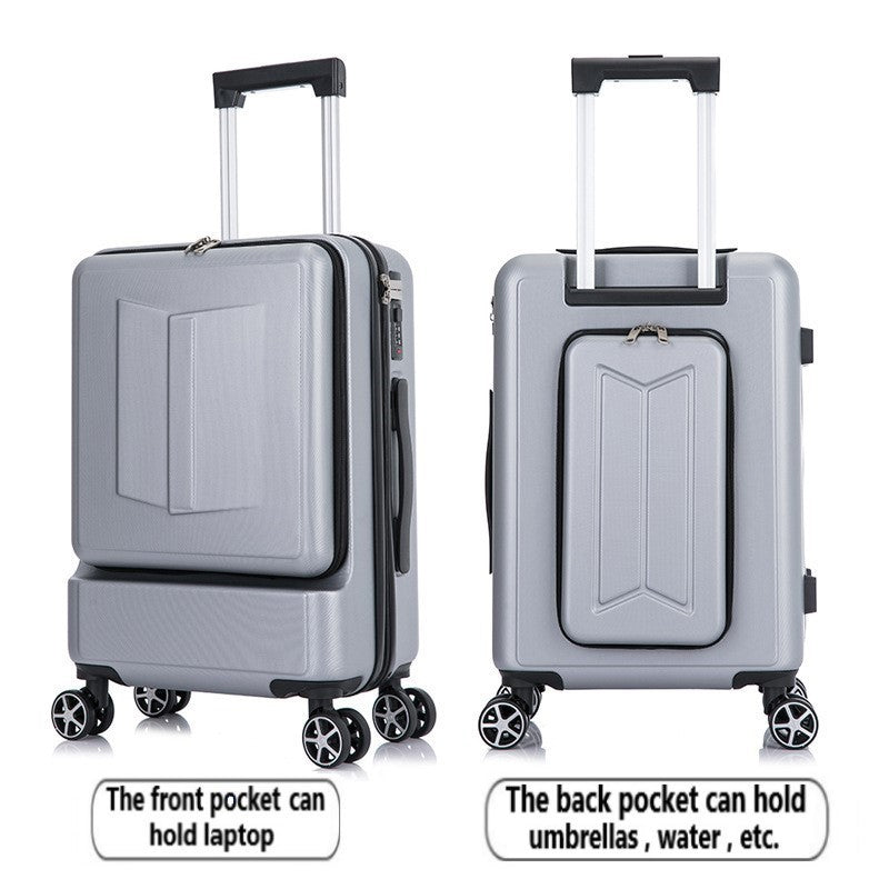 Business Travel Luggage With Front Laptop Pocket - 20 Inch Carry On - Directly Board