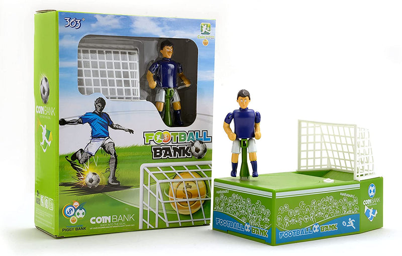 Soccer Shooting Piggy Bank - Football Bank Toy Coin Bank - Decorative Saving Bank Money Bank Figurine for Kids Adults