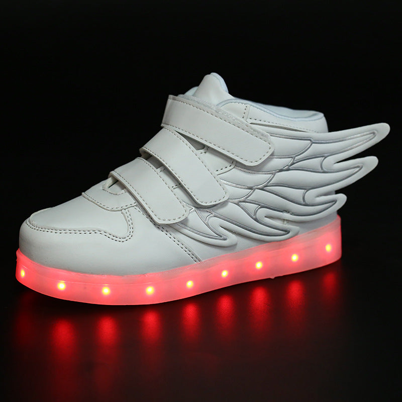 LED Light Colorful Lighting Dance Shoes - USB Rechargeable Fluorescent and Luminous Shoes - Men&