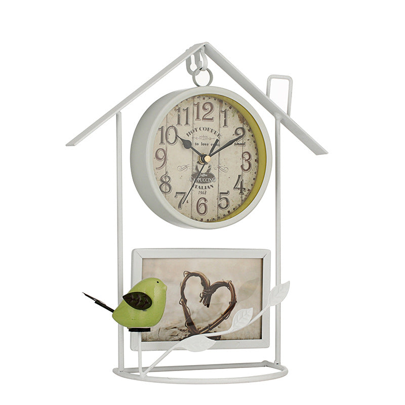 Vintage Iron Birdcage Wall Clock - Decorative Clocks - Home Decorations - Living Room Clocks