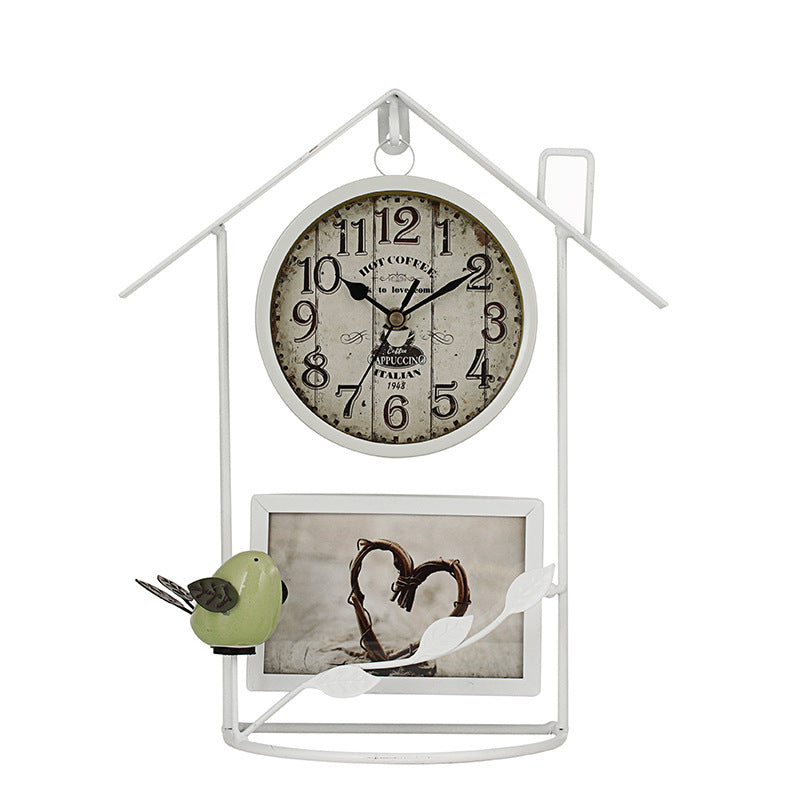 Vintage Iron Birdcage Wall Clock - Decorative Clocks - Home Decorations - Living Room Clocks