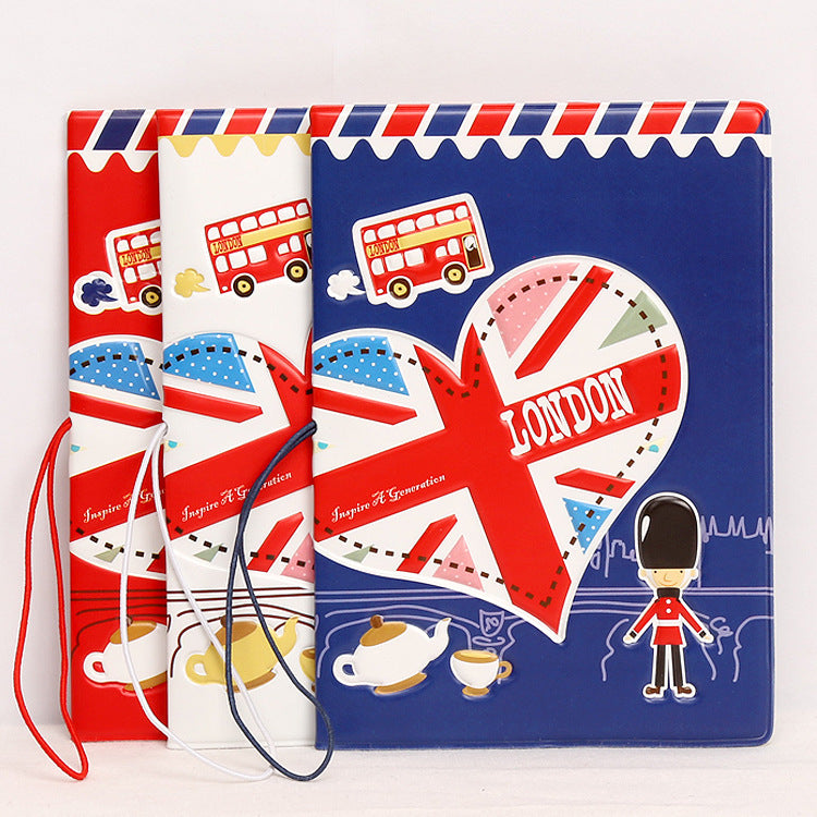 British London Passport Holder - 3D Embossed Passport Holder