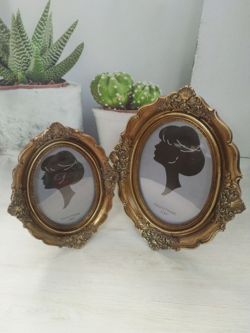 Vintage Art Ellipse Ornament Photo Frame Picture Frame