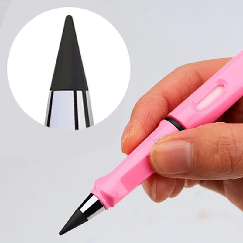 1 PC Unfinished Pencil - No Need To Sharpen Not Easy To Break Not Dirty Hand - Erasable Art Painting Sketching School Supplies