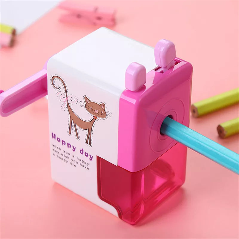 1 PC Cute Cartoon Animal Mechanical Pencil Sharpener - Creative Stationery School Office Supplies