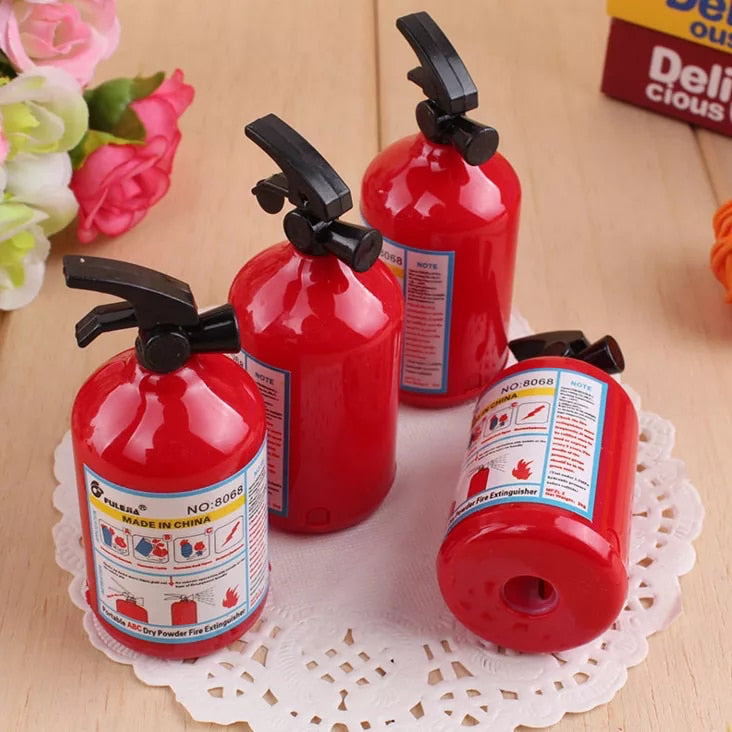 1 PC Creative Fire Extinguisher Sharpener Student School Supplies - Pencil Sharpener Kids Stationery Supply