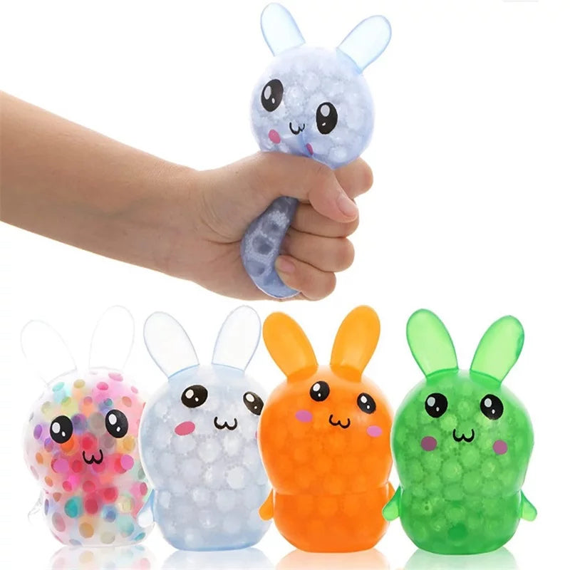 Easter Rabbit - Bead Squeezable Soft Toy - Cartoon Decompression Toy