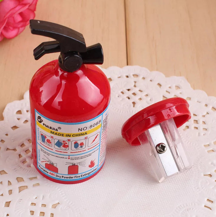 1 PC Creative Fire Extinguisher Sharpener Student School Supplies - Pencil Sharpener Kids Stationery Supply