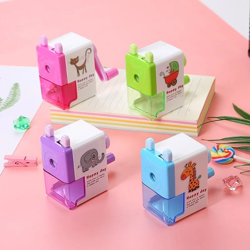 1 PC Cute Cartoon Animal Mechanical Pencil Sharpener - Creative Stationery School Office Supplies