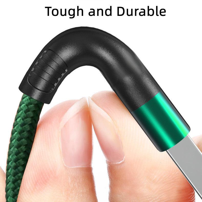 6A 66W Mobile Phone Charging USB Data Cables for iphone Android Type C -  Nylon Braided Fast Charging Mobile Phone Data Cable