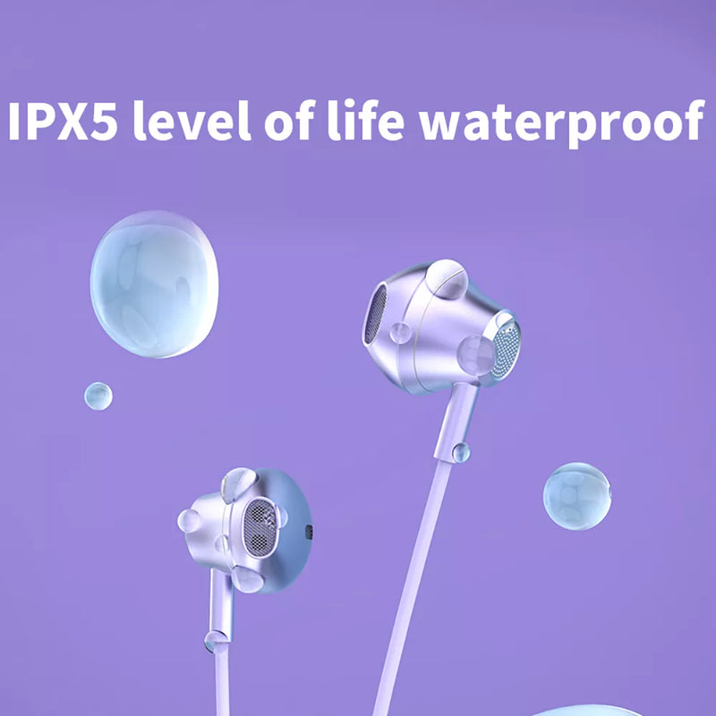 Sports Headset - Hanging Neck Wireless Magnetic Inhalation Ear Type - Universal Endurance Magnetic Waterproof Earphone - 58 Hours Long Standby