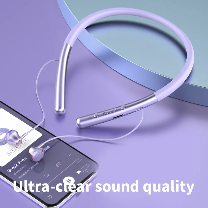Sports Headset - Hanging Neck Wireless Magnetic Inhalation Ear Type - Universal Endurance Magnetic Waterproof Earphone - 58 Hours Long Standby