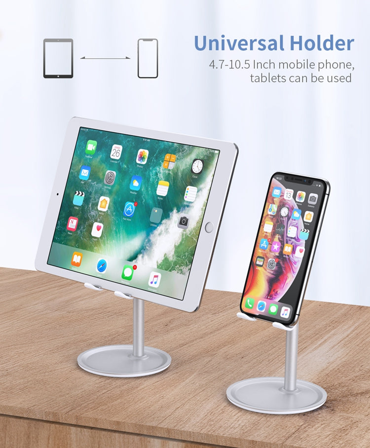 New Metal Desk Mobile Phone Holder Stand - Adjustable Desktop Tablet Holder - Universal Table Mobile Phone Stand