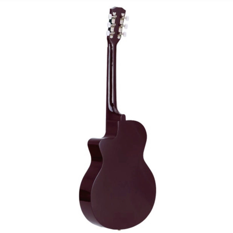 Cowboy Acoustic 38" Guitar - Brown – Basswood - With Beginner Kit includes Cover, Picks (5 pcs), Tuner