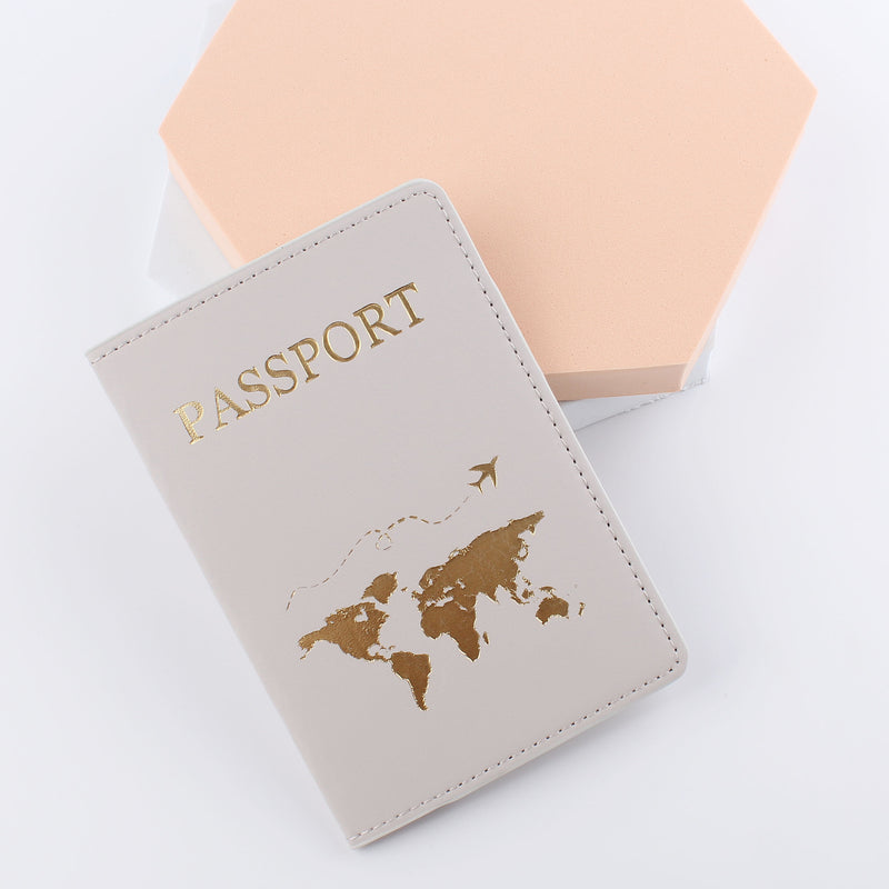 Map Pattern Passport Cover