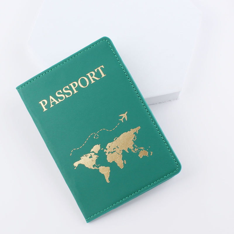 Map Pattern Passport Cover