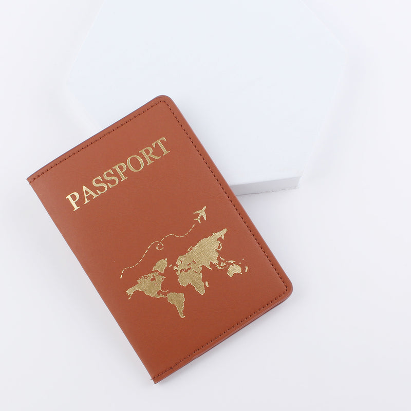 Map Pattern Passport Cover