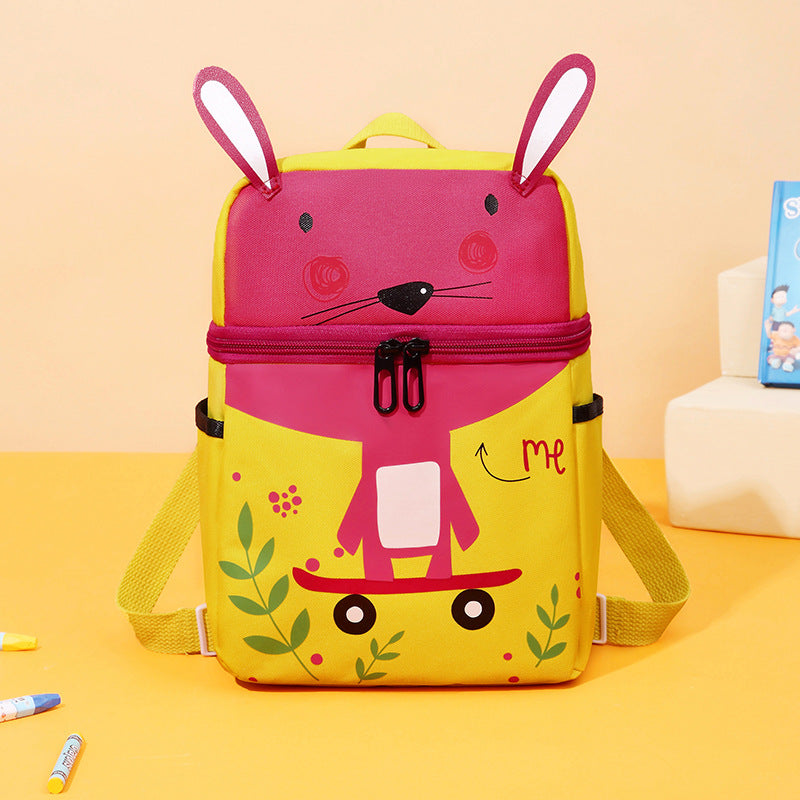 2022 New Cute Animals Boys and Girls Backpack - Kindergarten School Bag - Cartoon Children&