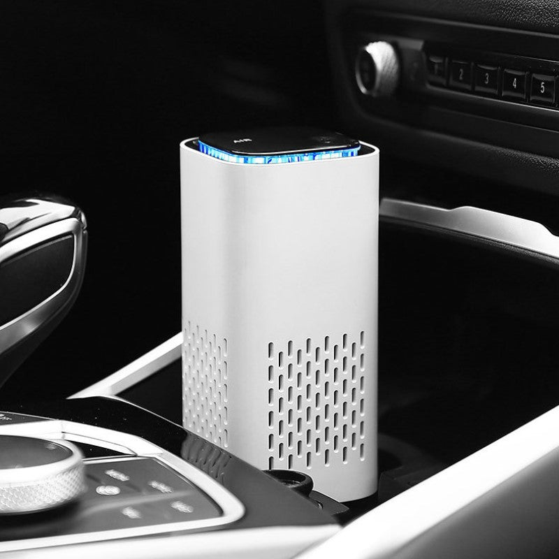 Air Purifier - Negative Lon Odor Removal - Mini Home and Car - USB Portable Desktop Air Purifier - Black