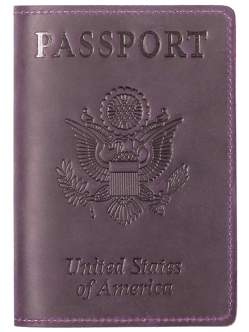 American Passport Cover - Cowhide