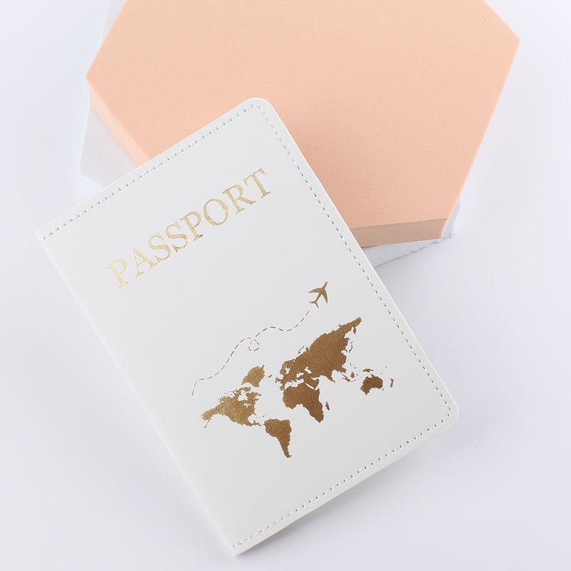 Map Pattern Passport Cover