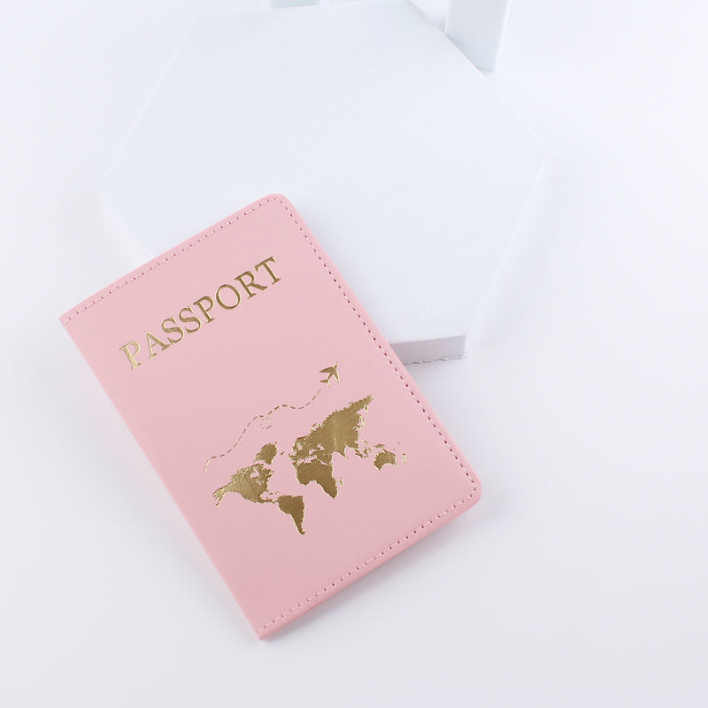 Map Pattern Passport Cover