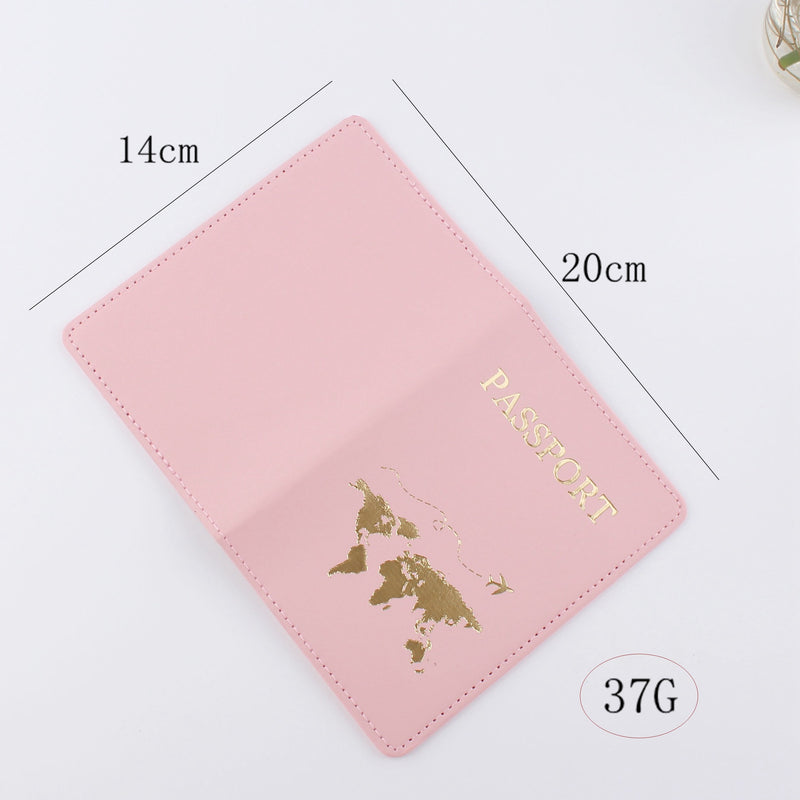 Map Pattern Passport Cover