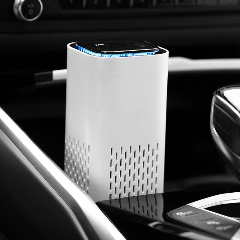 Air Purifier - Negative Lon Odor Removal - Mini Home and Car - USB Portable Desktop Air Purifier - Black