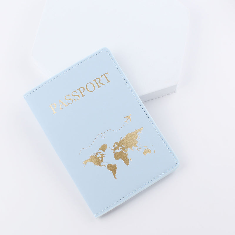 Map Pattern Passport Cover