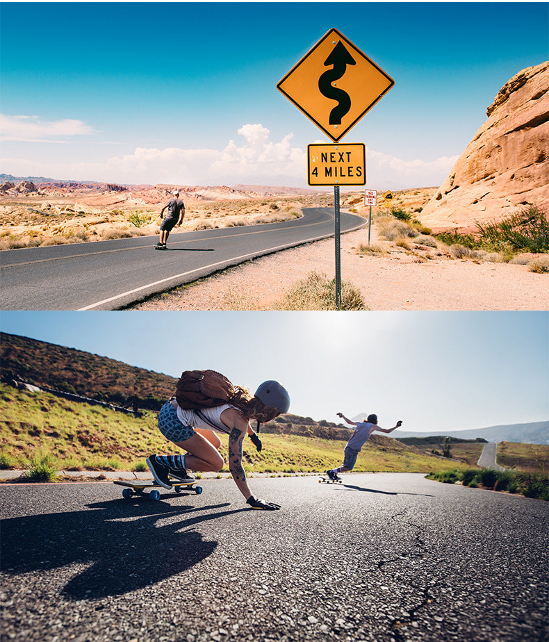 Complete Longboard Skateboard - Fluid Corners and Carving - The Feel of Surfing on Asphalt