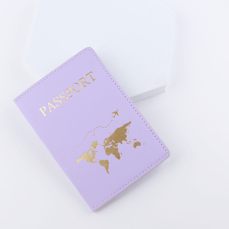 Map Pattern Passport Cover